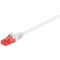 CAT 6 Patchkabel, U/UTP, weiß, 3m- VPE: 1