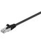 CAT 5e Patchkabel, SF/UTP, schwarz, 1m- VPE: 1