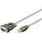 USB-auf-seriell-Adapter, transparent, 1.5m- VPE: 1
