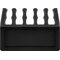 Kabelmanagement 5-Slots, schwarz, Schwarz- VPE: 1