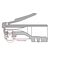 RJ45 Stecker, CAT 6 UTP ungeschirmt- VPE: 10