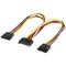 PC Y Stromkabel/Stromadapter, SATA 1x Buchse zu 2x Stecker, 0.2m- VPE: 1