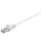CAT 5e Patchkabel, SF/UTP, weiß, 0.25m- VPE: 1
