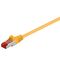 CAT 6 Patchkabel, S/FTP (PiMF), gelb, 1m- VPE: 1