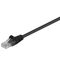 CAT 5e Patchkabel, U/UTP, schwarz, 1.5m- VPE: 1