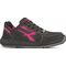 Damensicherheitsschuh RU20156 ELECTRA Größe 37 schwarz/pink S1P SRC ESD EN ISO 20345 weiches gelochtes Velourleder U.POWER