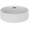 IDS Aufsatzwaschtisch STRADA II m ÜL o HL rund d= 450mm weiß I+ IDEAL STANDARD