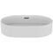 IDS Aufsatzwaschtisch STRADA II m ÜL o HL oval 600x400mm weiß I+ IDEAL STANDARD
