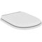 IDS WC-Sitz CALLA mit Deckel, Scharniere chrom weiß IDEAL STANDARD