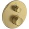 IDS UP-Brausethermostat Navigo CERATHERM 1 Verbraucher, rund brushed gold IDEAL STANDARD