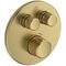 IDS UP-Brausethermostat Navigo CERATHERM 2 Verbraucher, rund brushed gold IDEAL STANDARD