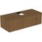 IDS Schubladenfront CONCA für WTU, 1202x370mm Walnuss dunkel IDEAL STANDARD