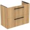 IDS Möbel-WT-Unterschrank i.life S 2 Auszüge 800x375x630mm Eiche Natur IDEAL STANDARD