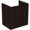 IDS Waschtisch/Möbel-Paket i.life A 60cm, Griff Chrom Coffee Oak IDEAL STANDARD