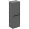 IDS Halbhochschrank i.life A 1 Tür, 40cm breit Quarzgrau matt IDEAL STANDARD