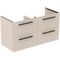 IDS Waschtischunterschrank i.life B 1200x505x630mm, 4 Auszüge Sandbeige matt IDEAL STANDARD