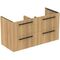 IDS Waschtischunterschrank i.life B 1200x505x630mm, 4 Auszüge Eiche Natur IDEAL STANDARD