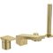 IDS 4-Loch-Badearmatur EXTRA m Handbr mit Wanneneinlauf brushed gold IDEAL STANDARD