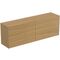 IDS Waschtischplatte TV733 CONCA o Ausschnitt, 1202x373mm Eiche hell IDEAL STANDARD