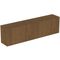 IDS Waschtischplatte TV741 CONCA o Ausschnitt 1202x373mm Walnuss dunkel IDEAL STANDARD