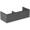IDS Doppel-Waschtischunterschrank CONCA 2 Au o Pl 1200x370x505mm anthrazit matt IDEAL STANDARD