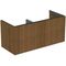 IDS Doppel-Waschtischunterschrank CONCA 4 Au o Pl 1200x370x505mm Walnuss dunkel IDEAL STANDARD