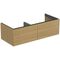 IDS Doppel-Waschtischunterschrank CONCA 2 Au o Platte 1200x370x505mm Eiche hell IDEAL STANDARD