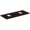 IDS Waschtischplatte i.life B 2 Auss f 2 Schal 1202x507x18mm Coffee o IDEAL STANDARD