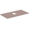 IDS Waschtischplatte i.life B mitt Auss f Sch. 1002x507x18mm gge matt IDEAL STANDARD