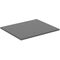 IDS Waschtischplatte i.life B o Ausschnitt 602x506x18mm Quarzgrau matt IDEAL STANDARD