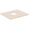 IDS Waschtischplatte i.life B mitt Auss f Sch. 602x507x18mm Sandb. ma IDEAL STANDARD