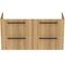 IDS Waschtischunterschrank i.life A 4 Auszüge, 1200x440x630mm Eiche Natur IDEAL STANDARD
