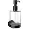 Emco Flüssigseifenspender ROUND Wdmod. Beh Kristallglas klar schwarz EMCO