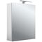 Emco LED-Lichtspiegelschrank MEE Aufputz, 600x746mm, 1-türig Aluminium EMCO
