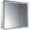 Emco LED-Lichtspiegelschrank PRESTIGE 2 UP 815x666mm Br Tür li o light Sys Alu EMCO