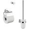 Emco WC-Set POLO PapHal. m Deckel Bürstengar. Haken chrom EMCO