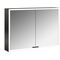 Emco LED-Lichtsp.schr. PRIME FACELIFT AP 1000x700mm 2-türig schwarz/spiegel EMCO