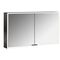 Emco LED-Lichtsp.schr. PRIME FACELIFT AP 1200x700mm 2-türig schwarz/spiegel EMCO