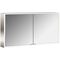 Emco LED-Lichtsp.schr. PRIME FACELIFT AP 1300x700mm 2-türig aluminium/spiegel EMCO