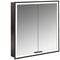 Emco LED-Lichtsp.schr. PRIME FACELIFT UP 600x730mm 2-türig schwarz/spiegel EMCO