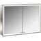 Emco LED-Lichtsp.schr. PRIME FACELIFT UP 1000x730mm 2-türig aluminium/spiegel EMCO
