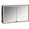 Emco LED-Lichtsp.schr. PRIME FACELIFT UP 1200x730mm 2-türig schwarz/spiegel EMCO