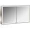 Emco LED-Lichtsp.schr. PRIME FACELIFT UP 1200x730mm 2-türig aluminium/spiegel EMCO