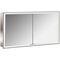 Emco LED-Lichtsp.schr. PRIME FACELIFT UP 1300x730mm 2-türig aluminium/spiegel EMCO
