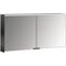 Emco LED-Lichtsp.schr. PRIME 2 FACELIFT AP 1300x700mm 2-türig schwarz/spiegel EMCO