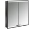 Emco LED-Lichtsp.schr. PRIME 2 FACELIFT UP 600x730mm 2-türig schwarz/spiegel EMCO