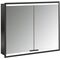 Emco LED-Lichtsp.schr. PRIME 2 FACELIFT UP 800x730mm 2-türig schwarz/spiegel EMCO