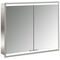 Emco LED-Lichtsp.schr. PRIME 2 FACELIFT UP 800x730mm 2-türig aluminium/spiegel EMCO