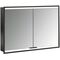 Emco LED-Lichtsp.schr. PRIME 2 FACELIFT UP 1000x730mm 2-türig schwarz/spiegel EMCO