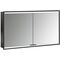 Emco LED-Lichtsp.schr. PRIME 2 FACELIFT UP 1200x730mm 2-türig schwarz/spiegel EMCO